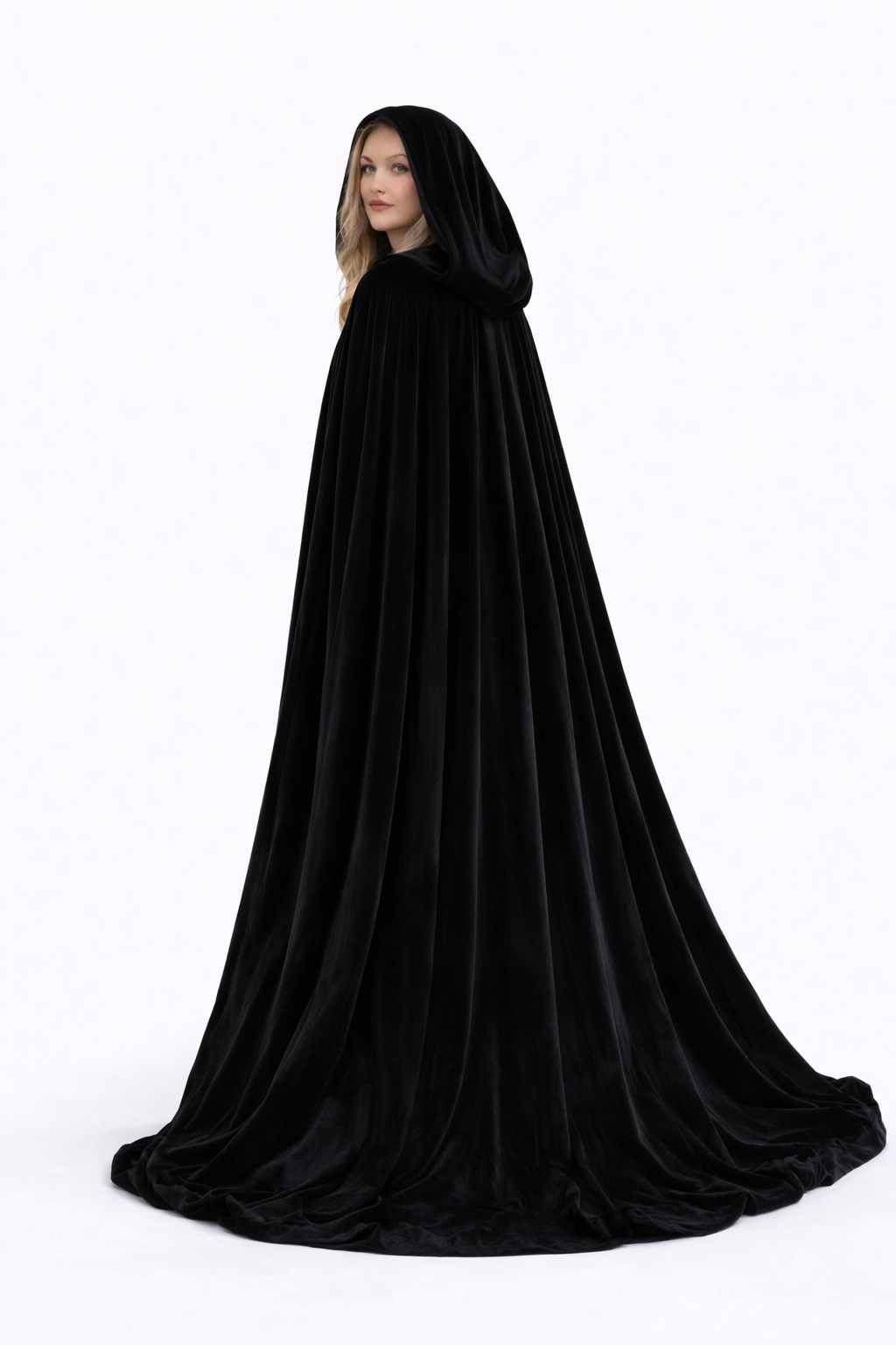 Lined Velvet Cloak - Image 3
