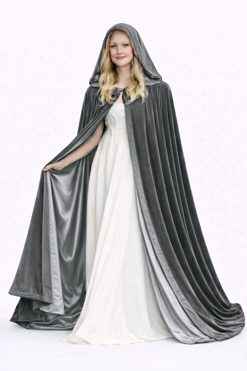 Lined Velvet Cloak - Image 98