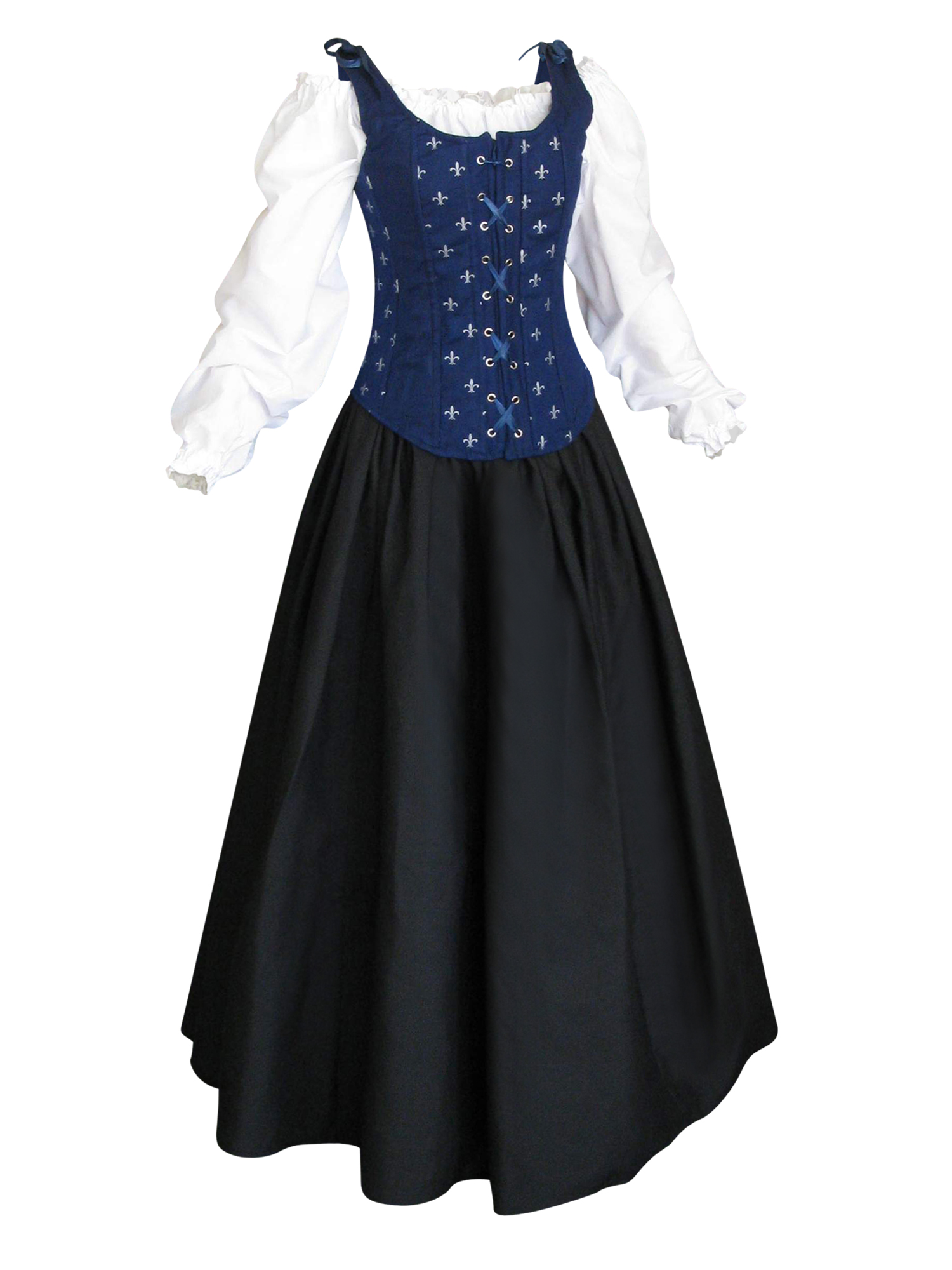 Renaissance maiden/wench dress - Bodice Skirt Corset Costume.