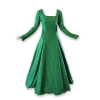 Fleur De Lis Medieval Gown Green