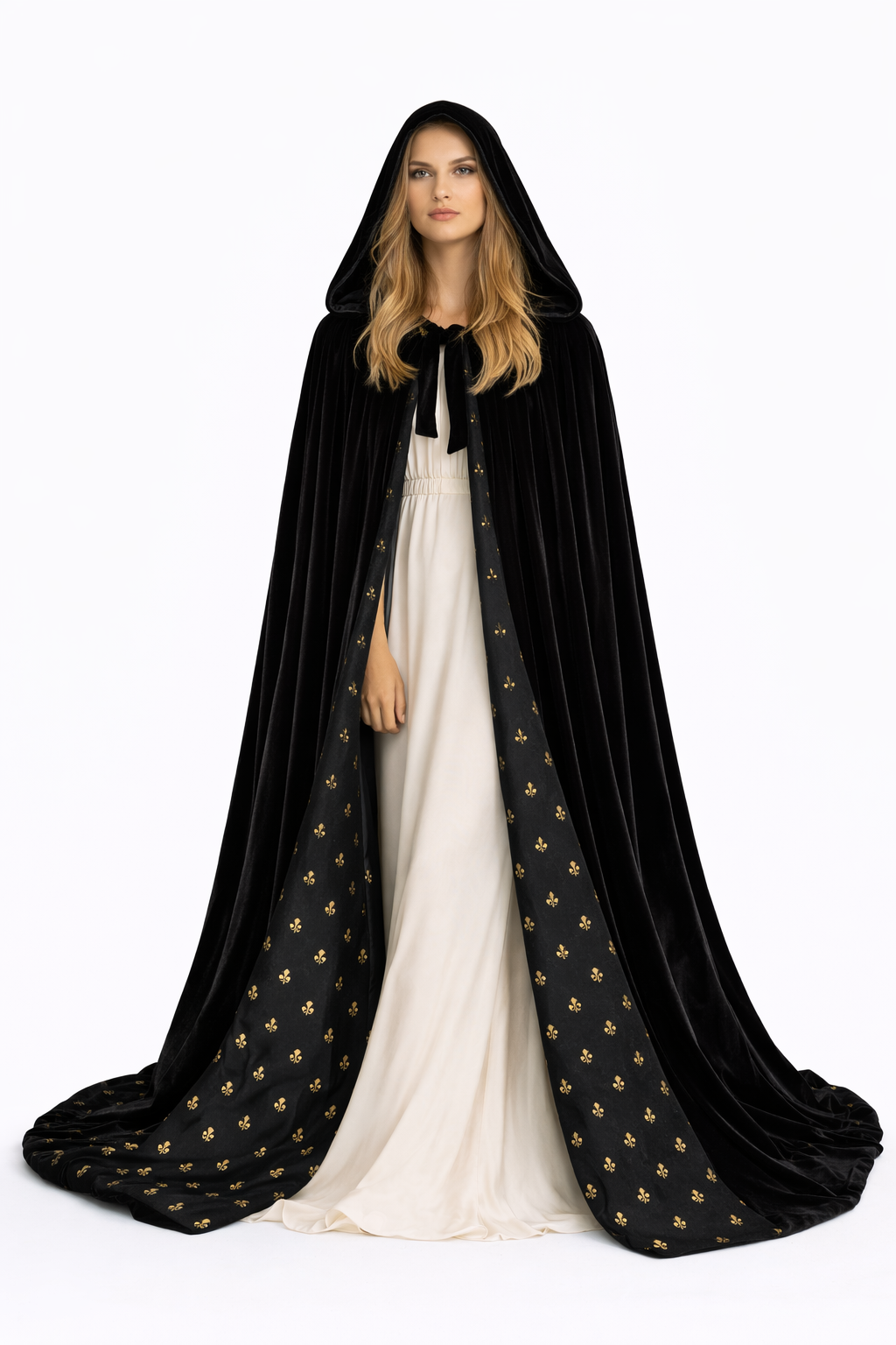 Lined Velvet Cloak - Image 2