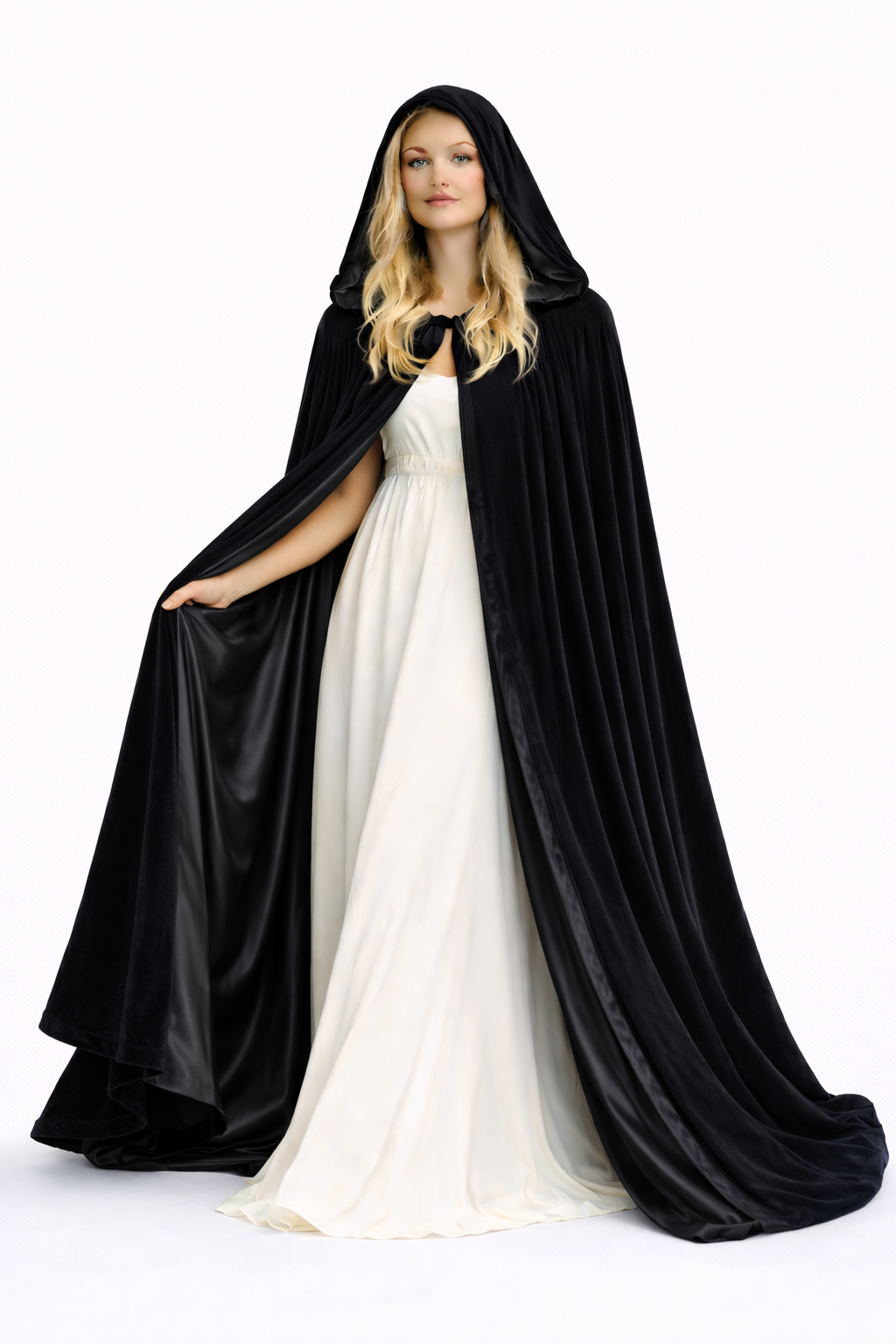 Lined Velvet Cloak - Image 8