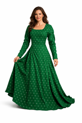 Fleur De Lis Medieval Gown